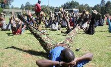Candidates at a past KDF recruitment drive