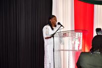 Pastor Dorcas Gachagua speaking during the National Prayer Breakfast on June 7, 2023