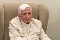 A past photo of Pope Emeritus Benedict XVI