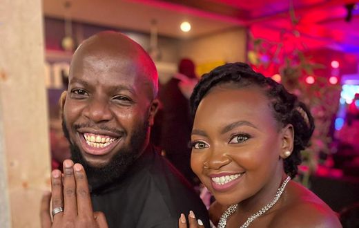 Newly weds: James Kibunja and Esther Kazungu