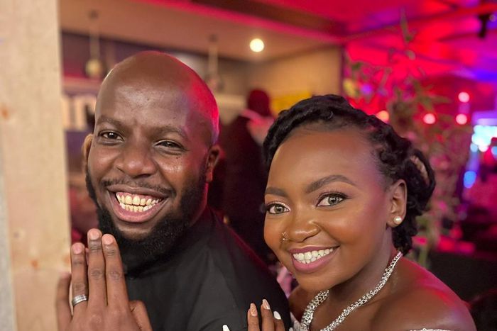 Newly weds: James Kibunja and Esther Kazungu