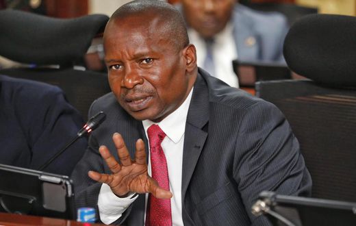 Interior CS Kithure Kindiki addressing the National Assembly Committee on National Cohesion and Equal Opportunities on September 28, 2023