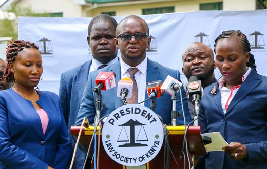 Law Society of Kenya President Eric Theuri