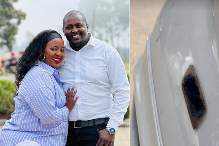 Terence creative and Milly Chebby's car got vandalized