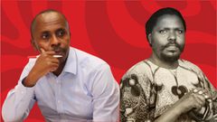 A collage of Dagoretti South MP John Kiarie and his father Former Kandara Member of Parliament David Waweru