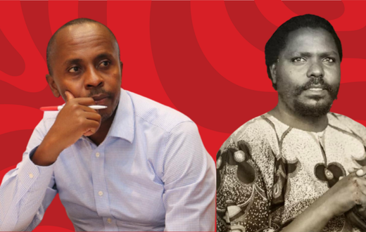 A collage of Dagoretti South MP John Kiarie and his father Former Kandara Member of Parliament David Waweru