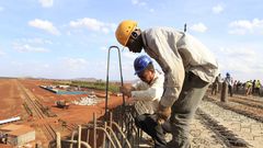 infrastructures-kenya-chine-chantier-voie-ferree