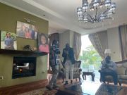 William Ruto with Raila Odinga at Raphael Tuju's home in Karen in March 2020
