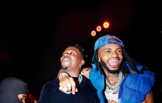 Rayvanny (left) and Diamond Platnumz