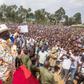 Raila Odinga in a public rally