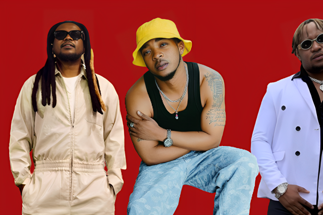 From left: Nyashinski, Kusah & King Mokker