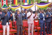 President William Ruto and other congregants attending a Sunday service at Revival Sanctuary of Glory Church, Riruta Satellite, Dagoreti South, Nairobi County on October 22, 2023