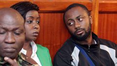 Jacque Maribe and Joseph Irungu alias Jowie on the dock