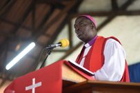 ACK Archbishop Jackson Ole Sapit during a church service
