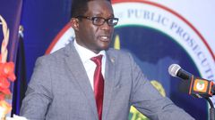 CA Director-General Ezra Chiloba speaks during a function with the ODPP on April 4, 2022