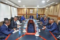 Interior CS Kithure Kindiki meeting immigration officials at Nyayo House on September 8, 2023