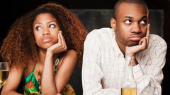 Couple on a bad date