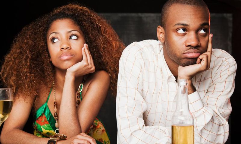 Couple on a bad date