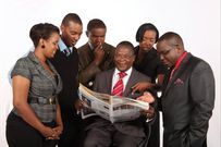 The late Mutegi Njau with former collegues at Citizen TV