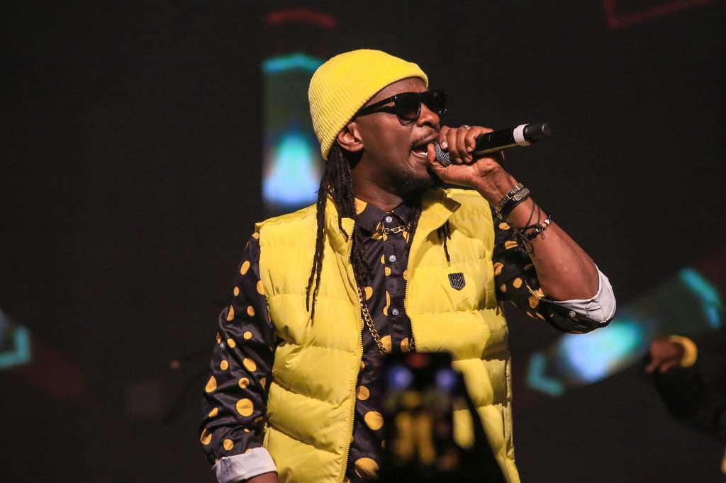 Celebrated musician David Mathenge, aka Nameless during a past performance