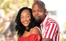Alex Mwakideu with wife Mariam Mbela