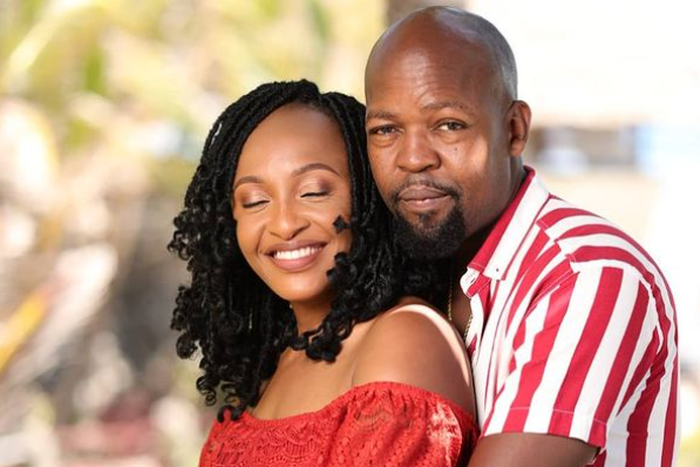 Alex Mwakideu with wife Mariam Mbela
