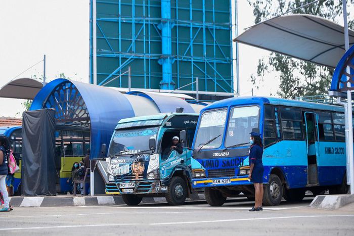 Matatus at Green Park terminus