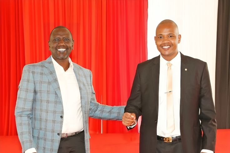 President William Ruto with Nairobi MCA DNG during a past event