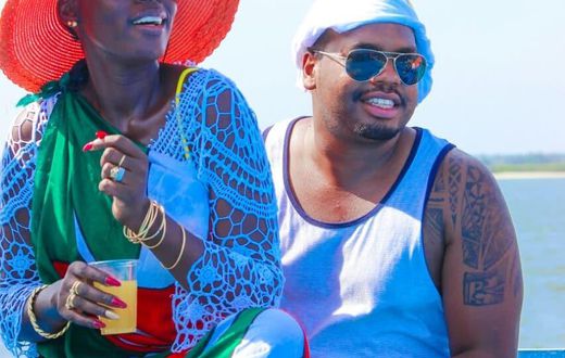 Singer Akothee and her Manager Nelly Oaks. Akothee has been rushed to Hospital again