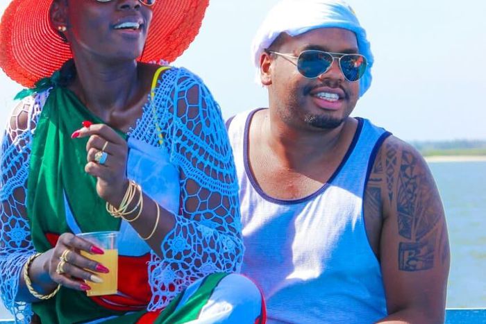 Singer Akothee and her Manager Nelly Oaks. Akothee has been rushed to Hospital again