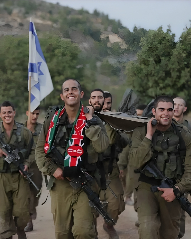 Gilad Milo's son Omer during training with the Israeli Paratroopers
