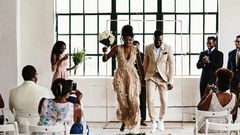 Jumping the broom is a positive omen and tradition [Robynashleyweddings]
