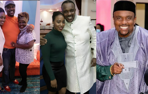 A  collage showing past photos of Diana Marua, Rev Kathy Kiuna, and the late Bishop Allan Kiuna (Instagram)