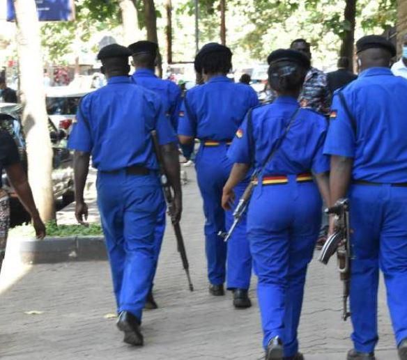 File image of police officers on patrol