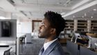 A young man in the office