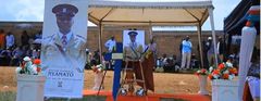 The funeral service for Police Inspector Walter Nyankieya