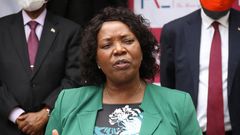 FKE CEO Jacqueline Mugo during a past media briefing