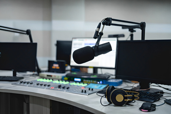 A file photo of a radio studio