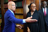 Chief Justice Martha Koome with Ford Foundation Global Board President Darren Walker on February 13, 2024