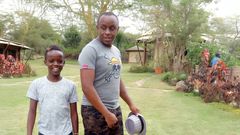 Phil Director and his adopted son Leon Karanja