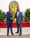 Kiambu Governor Kimani Wamatangi with President William Ruto