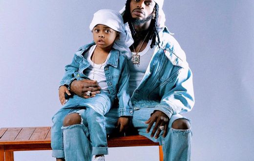 Diamond Platnumz and his son Naseeb Junior