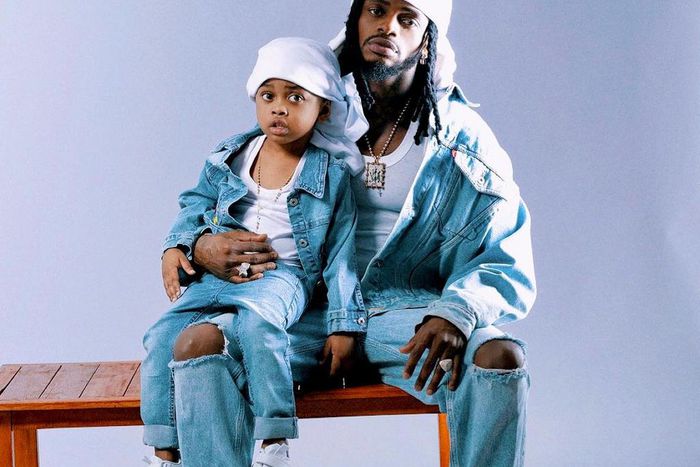 Diamond Platnumz and his son Naseeb Junior