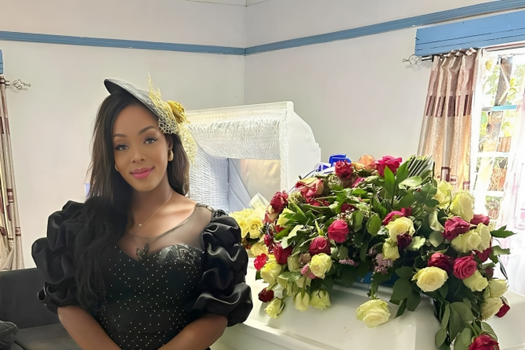 Risper Faith’s emotional message at her dad's funeral in Bungoma