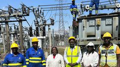 Kenya MD and CEO Dr Eng Joseph Siror engaging with our technical team at Lanet Substation