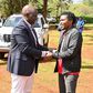 A past photo of comedian Chipukeezy with President William Ruto
