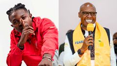 A collage of Mr Seed and Jimi Wanjigi