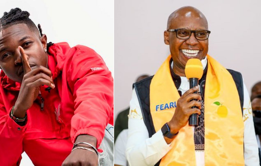 A collage of Mr Seed and Jimi Wanjigi