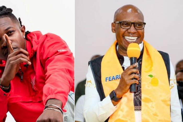 A collage of Mr Seed and Jimi Wanjigi