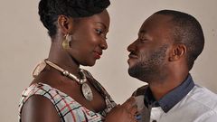 Couple smiling at each other